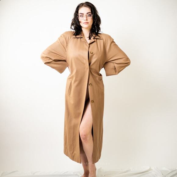 Vintage Pendleton Camel Wool Trench Coat - Picture 1 of 8